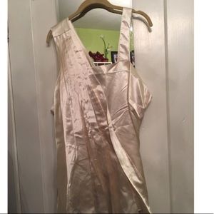 Ashley Stewart One Shoulder Champagne Blouse